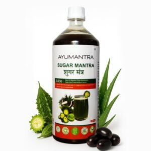 Sugar Mantra Ayurvedic Juice, Natural Blood Sugar Control with Karela and Jamun Extract, Vegan, Supports Insulin Function and Cholesterol, 1000ml